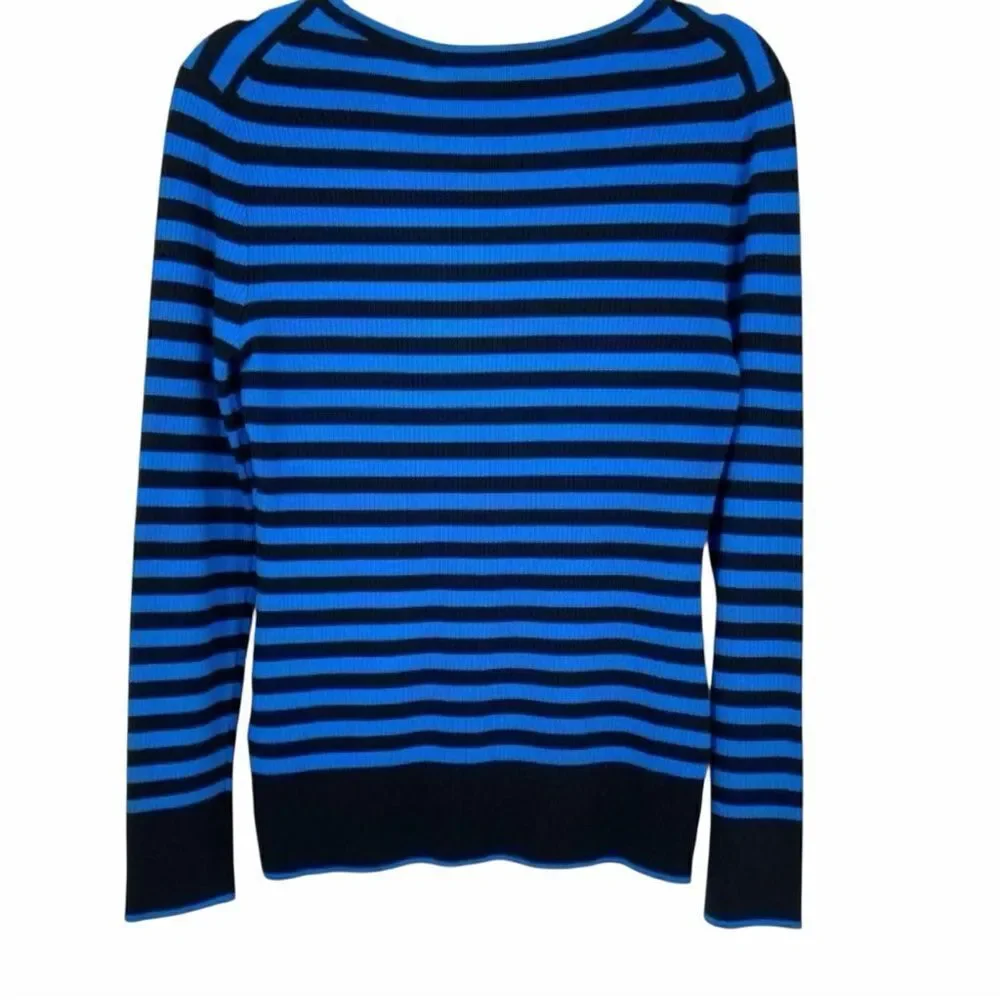 NWT Karl Lagerfeld Paris Signature Stretch Knit Sweater Size M